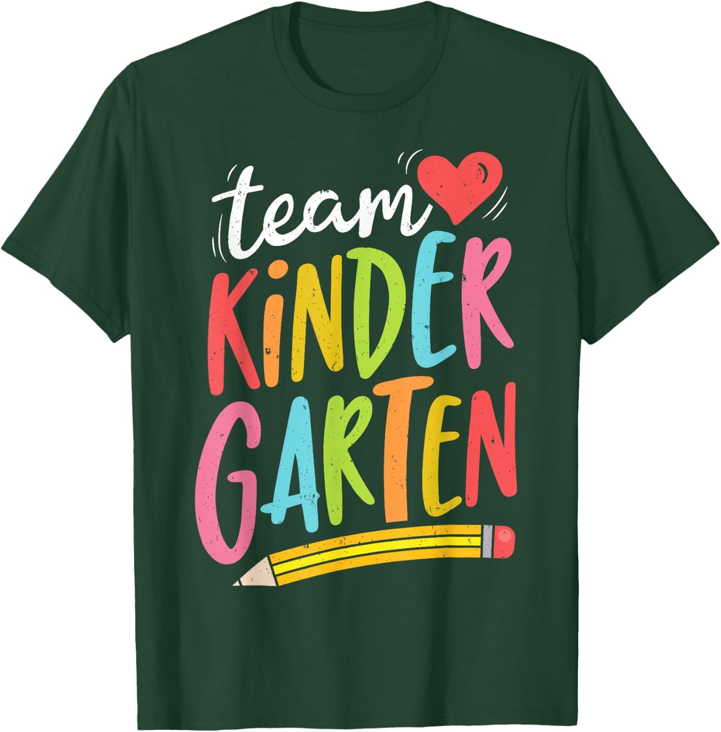 Team Kindergarten Teacher Student Funny Back To School Gifts T-Shirt - T-Shirt | Forest