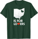 Throwback Vintage Ohio Is For Lovers Distressed T-Shirt - T-Shirt | Forest
