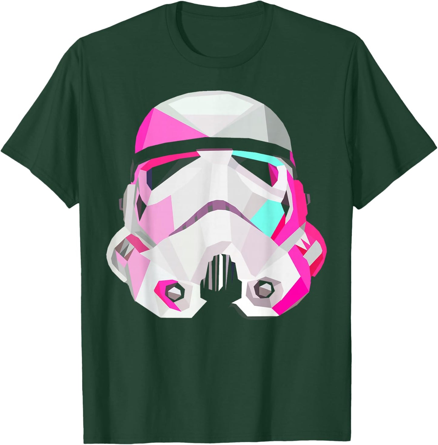 Star Wars Stormtrooper GeometricPrism Helmet Graphic T-Shirt - T-Shirt | Forest