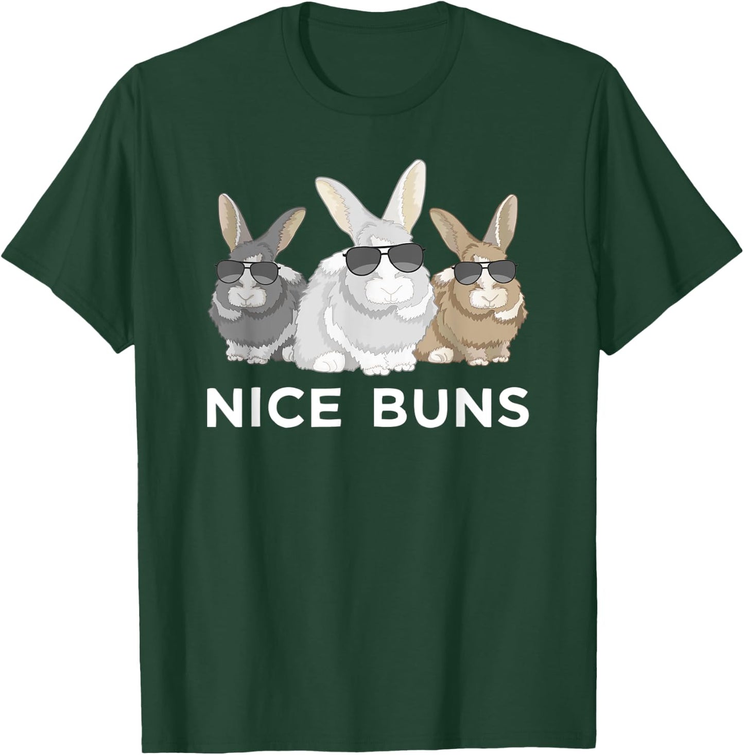 Cool Bunny Funny Nice Buns Rabbit Herd T-Shirt - T-Shirt | Forest