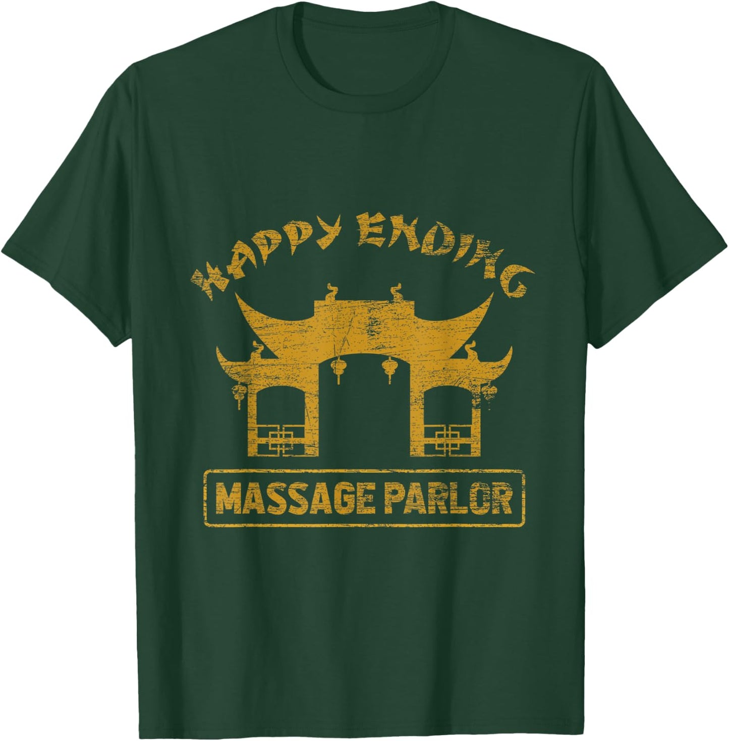 Happy Ending Massage Parlor Pattaya Ladyboy Thailand T-Shirt - T-Shirt | Forest