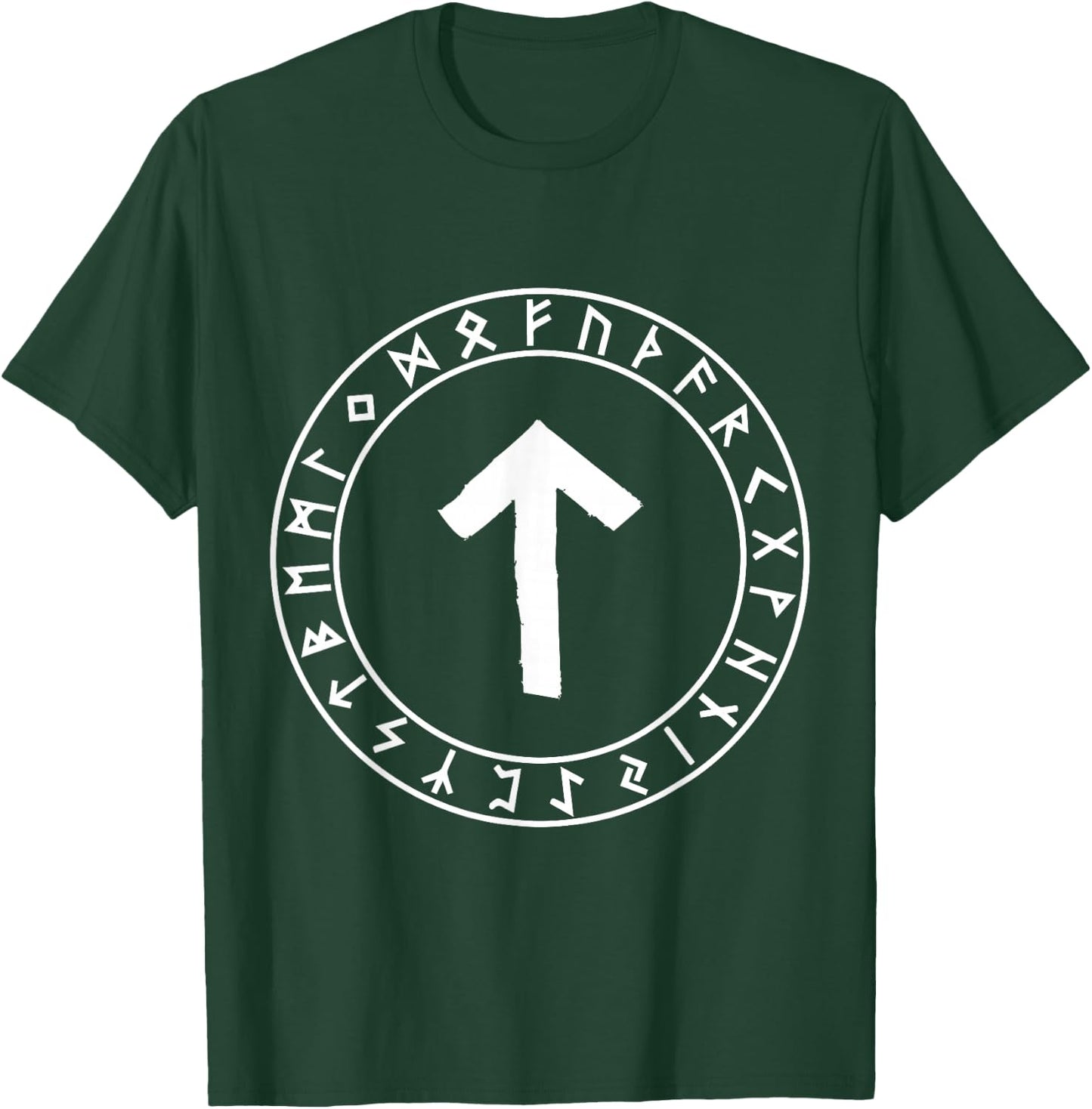 Teiwaz Rune Viking Rune Norse Pagan Wicca Witchcraft T-Shirt - T-Shirt | Forest