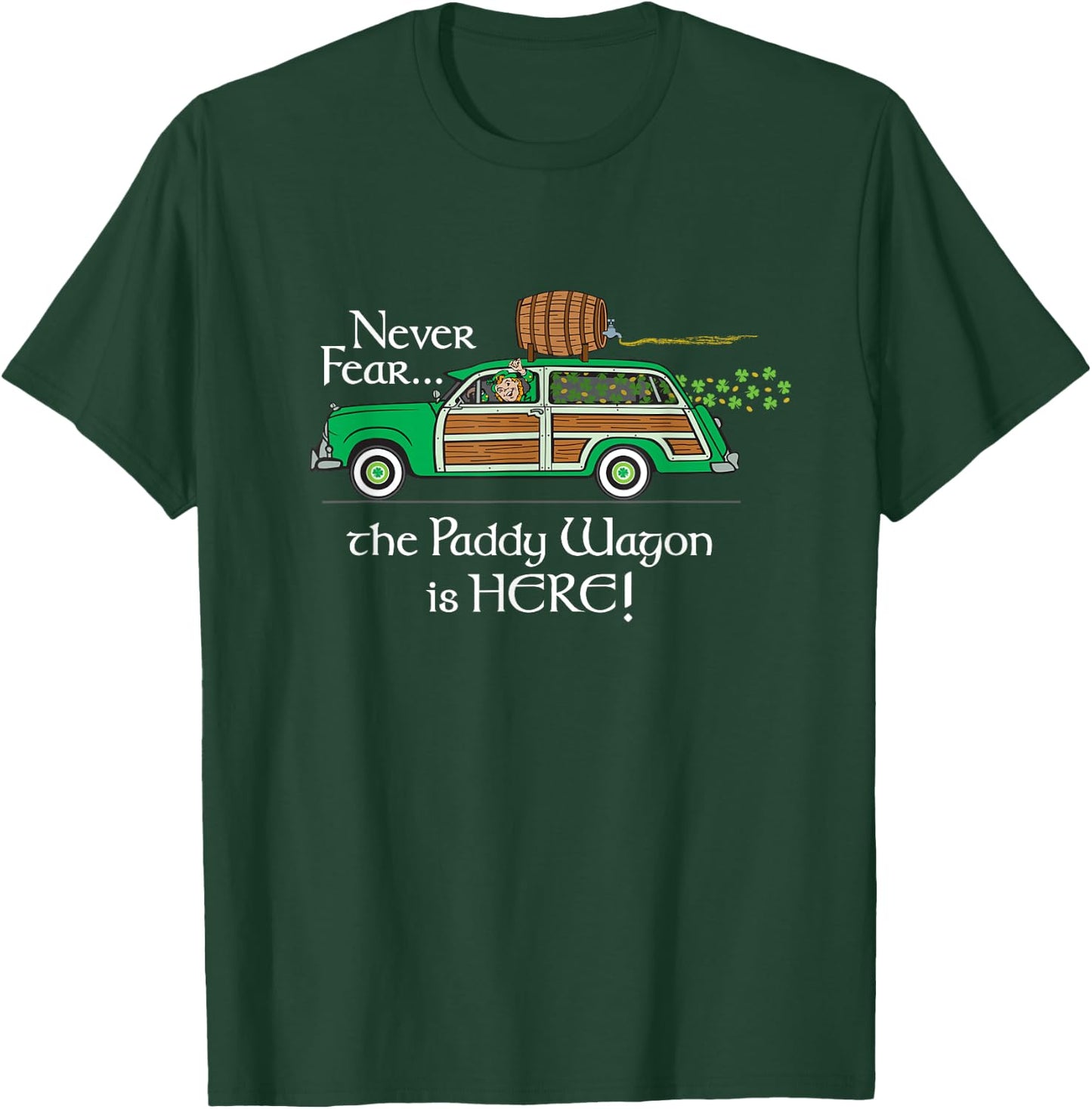 St. Patrick's Day Paddy Wagon T-Shirt - T-Shirt | Forest
