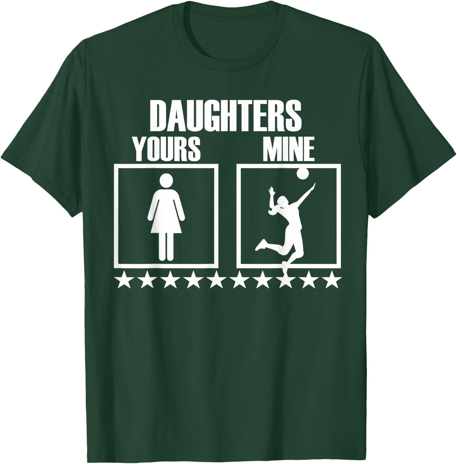 Volleyball Mom and Dad Gift Volleyball Parents Men Women T-Shirt - T-Shirt | Forest