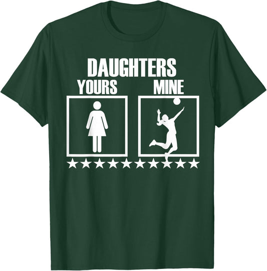 Volleyball Mom and Dad Gift Volleyball Parents Men Women T-Shirt - T-Shirt | Forest