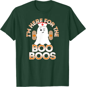 Nurse Halloween Shirt For Nurses I'm Here For the Boo Boos T-Shirt - T-Shirt | Forest