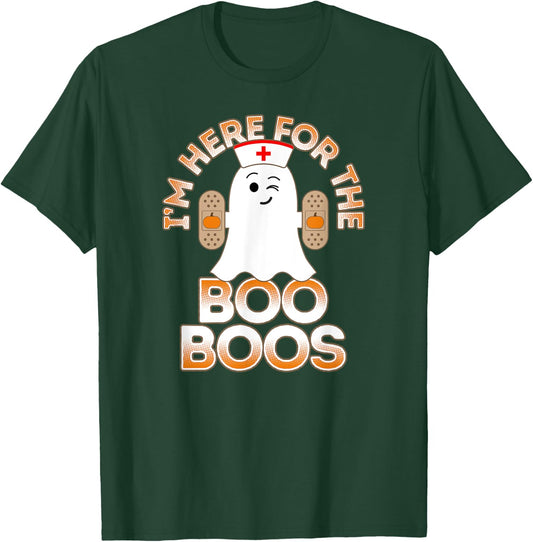 Nurse Halloween Shirt For Nurses I'm Here For the Boo Boos T-Shirt - T-Shirt | Forest
