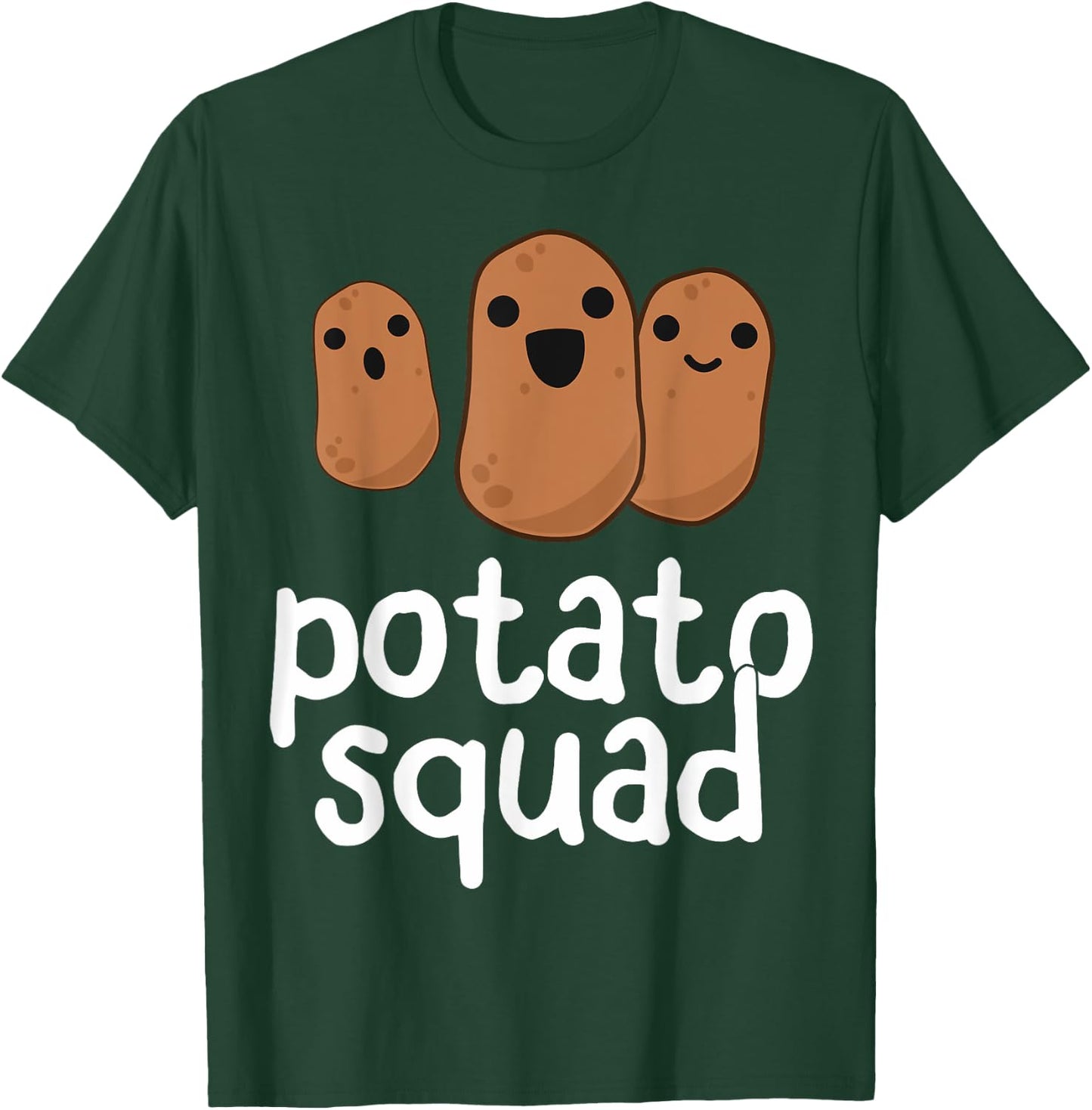 Potato Squad - Funny Potato Shirt, Potatoes Vegetarian Gift T-Shirt - T-Shirt | Forest