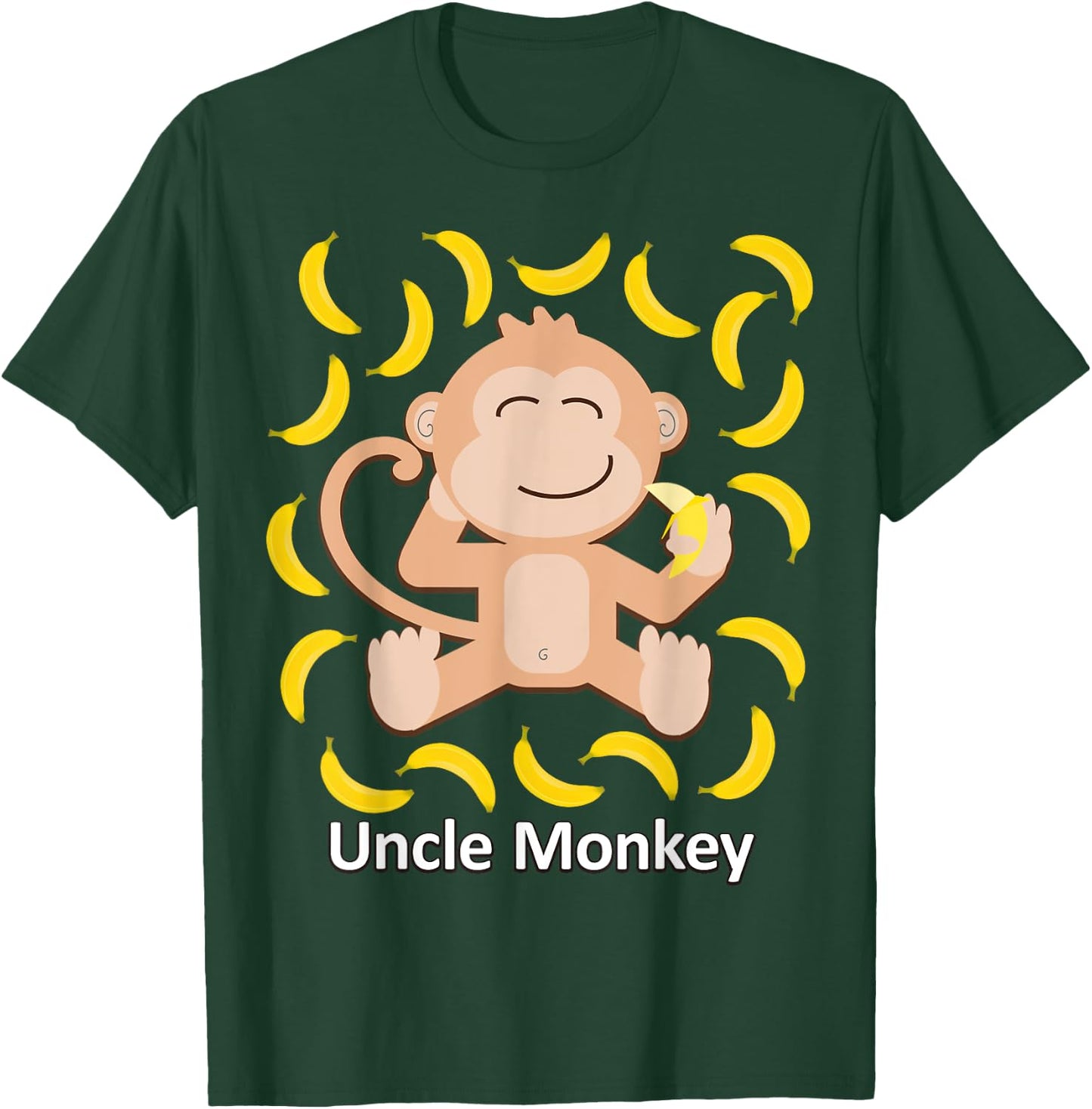 Uncle Monkey Banana Design Sassy Monkeys Bananas T-Shirt - T-Shirt | Forest