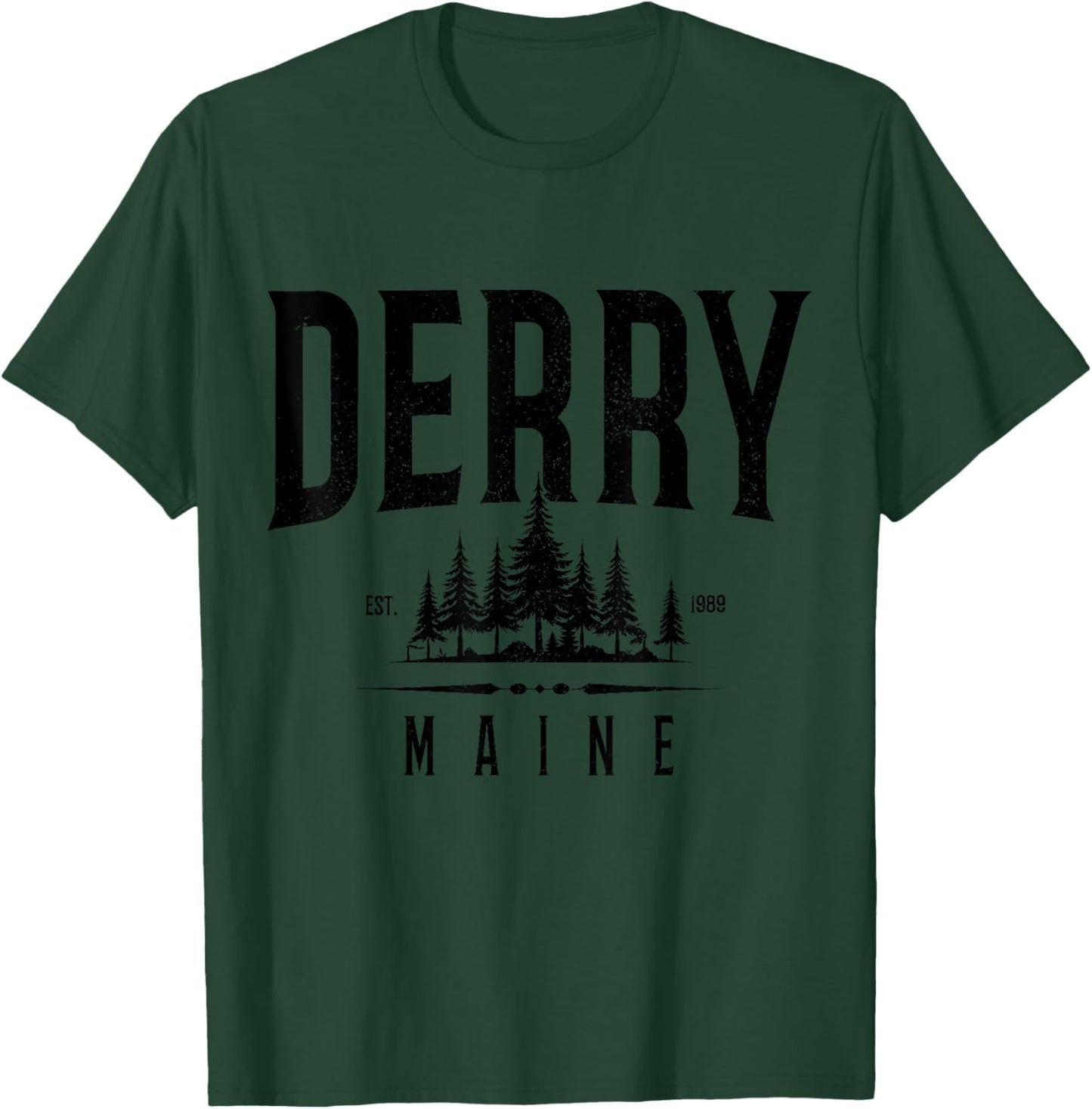 Derry Maine Vintage Pride T-Shirt - T-Shirt | Forest