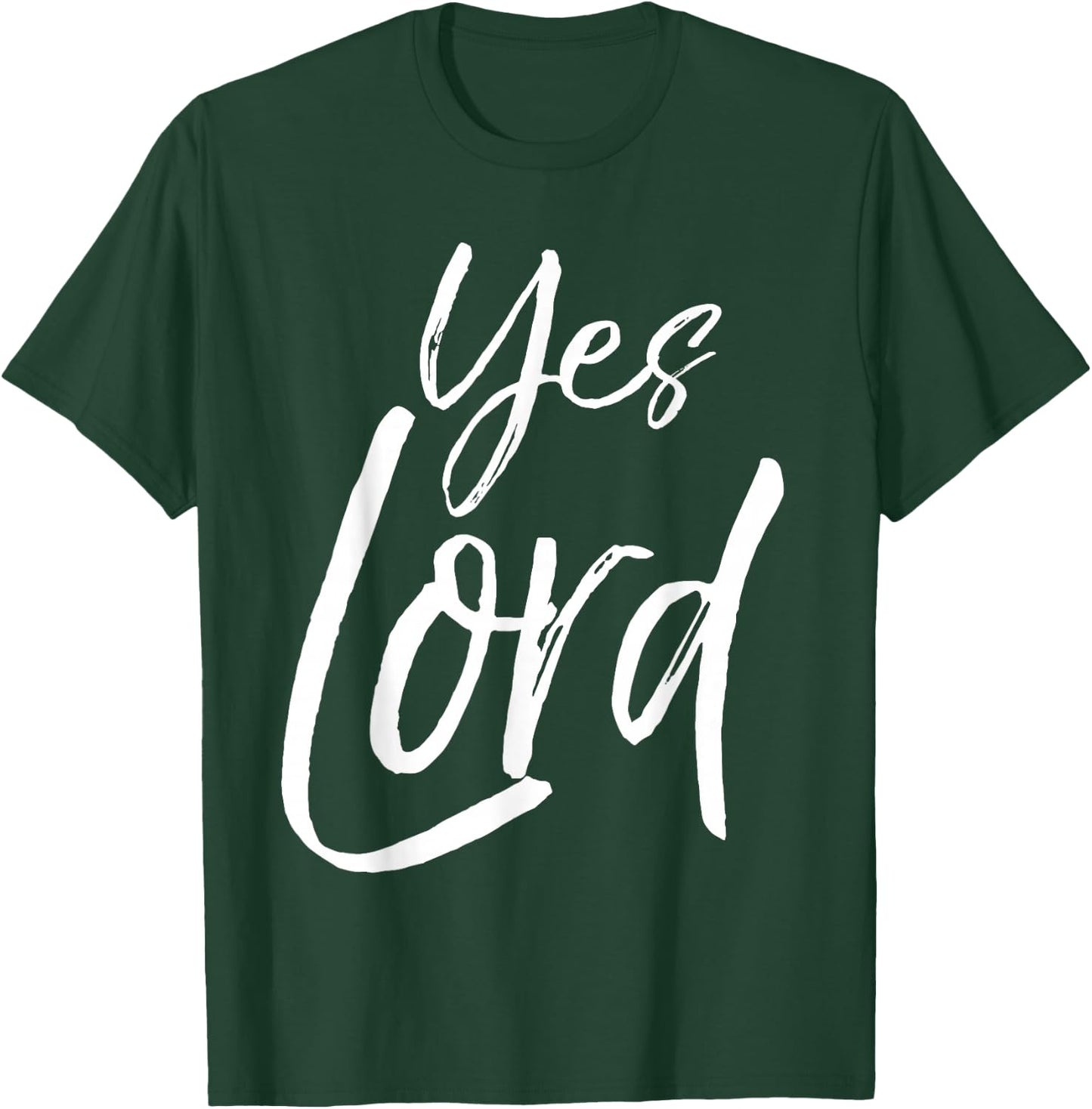 Cute Christian Praise & Worship Gift Amen Yes Lord T-Shirt - T-Shirt | Forest