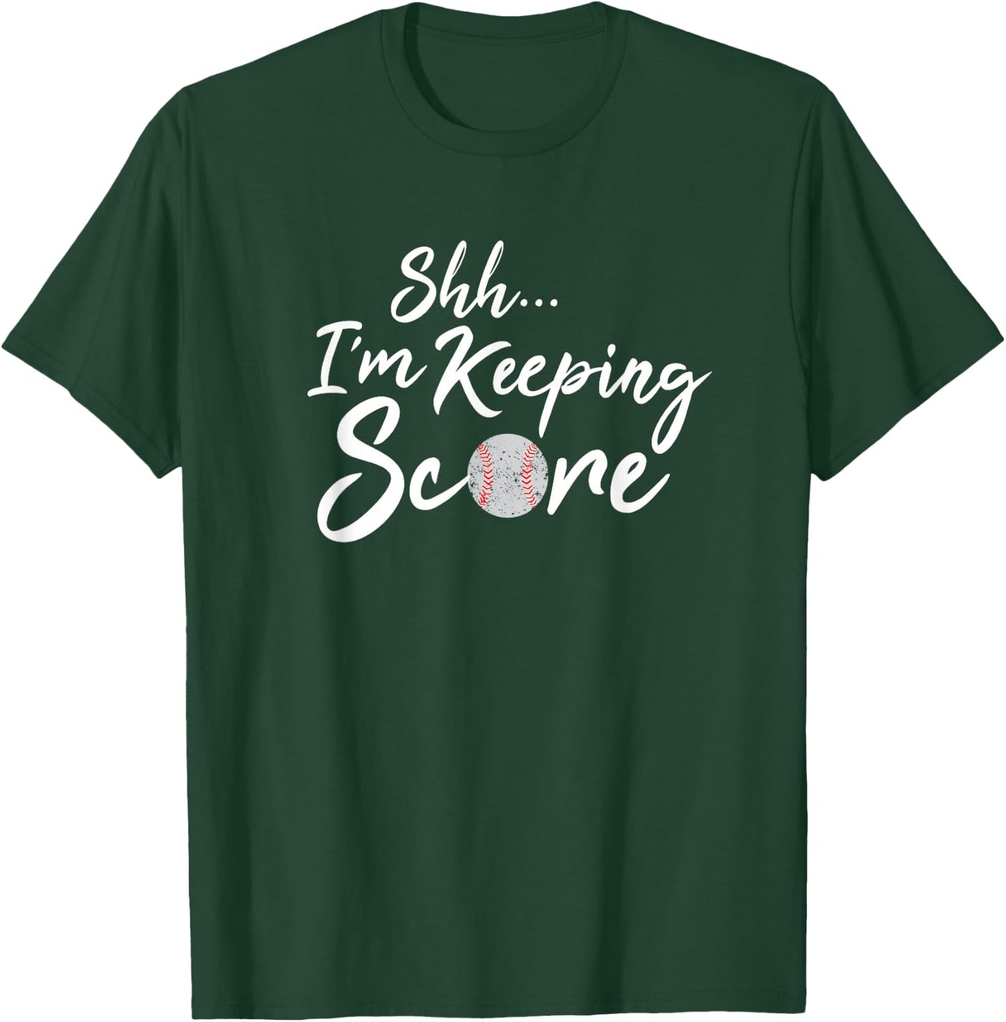 Scorekeeper Gift Funny Baseball Team Score Book Keeper Shirt T-Shirt - T-Shirt | Forest