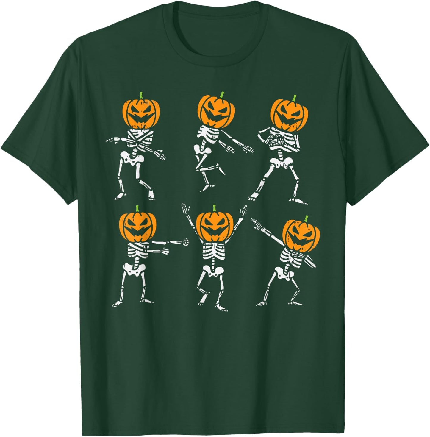Dancing Pumpkin Skeletons Dab Yeet Floss Halloween Kids Boys T-Shirt - T-Shirt | Forest