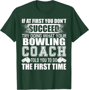 Funny Bowling Coach Thank You Gift Coaches T-Shirt - T-Shirt | Forest