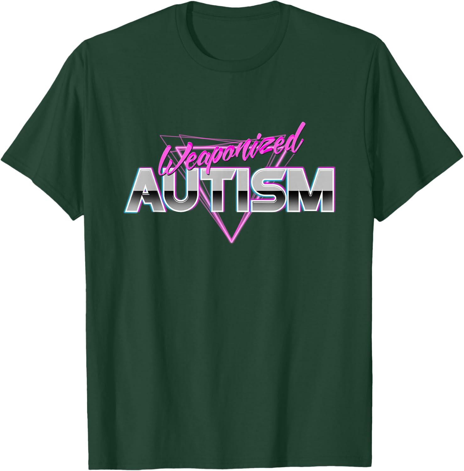 Autism - Funny Meme 80s Aesthetic T-Shirt - T-Shirt | Forest