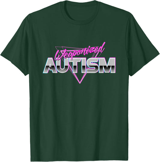 Autism - Funny Meme 80s Aesthetic T-Shirt - T-Shirt | Forest