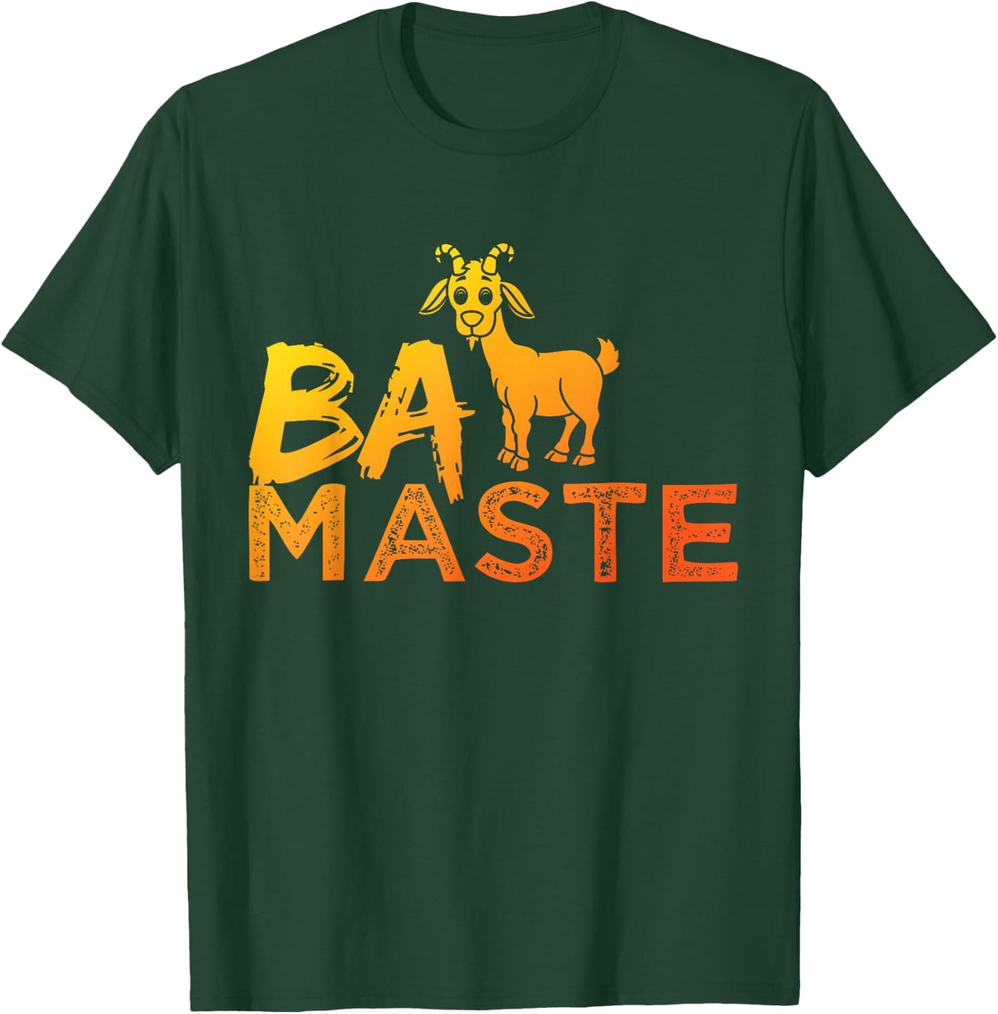 Baa Maste Goat Yoga Design Crazy Animal Fun Gift T-Shirt - T-Shirt | Forest