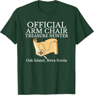 Curse of Oak Island Fan Funny Arm Chair Treasure Hunter T-Shirt - T-Shirt | Forest