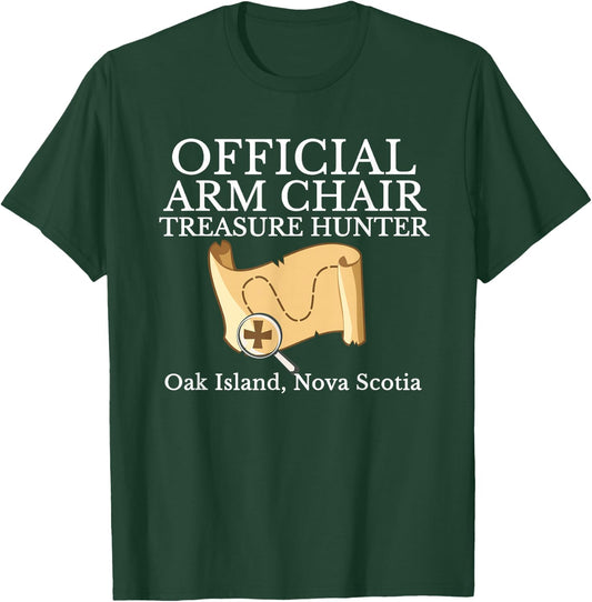 Curse of Oak Island Fan Funny Arm Chair Treasure Hunter T-Shirt - T-Shirt | Forest