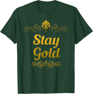 Stay Gold Vintage Retro T-Shirt - T-Shirt | Forest
