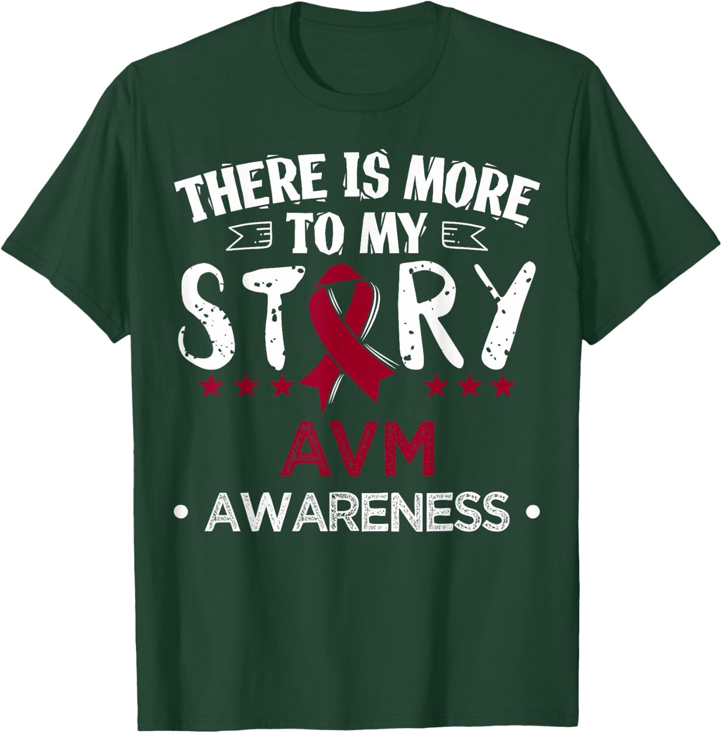 Arteriovenous Malformation Burgundy Awareness Ribbon T-Shirt - T-Shirt | Forest