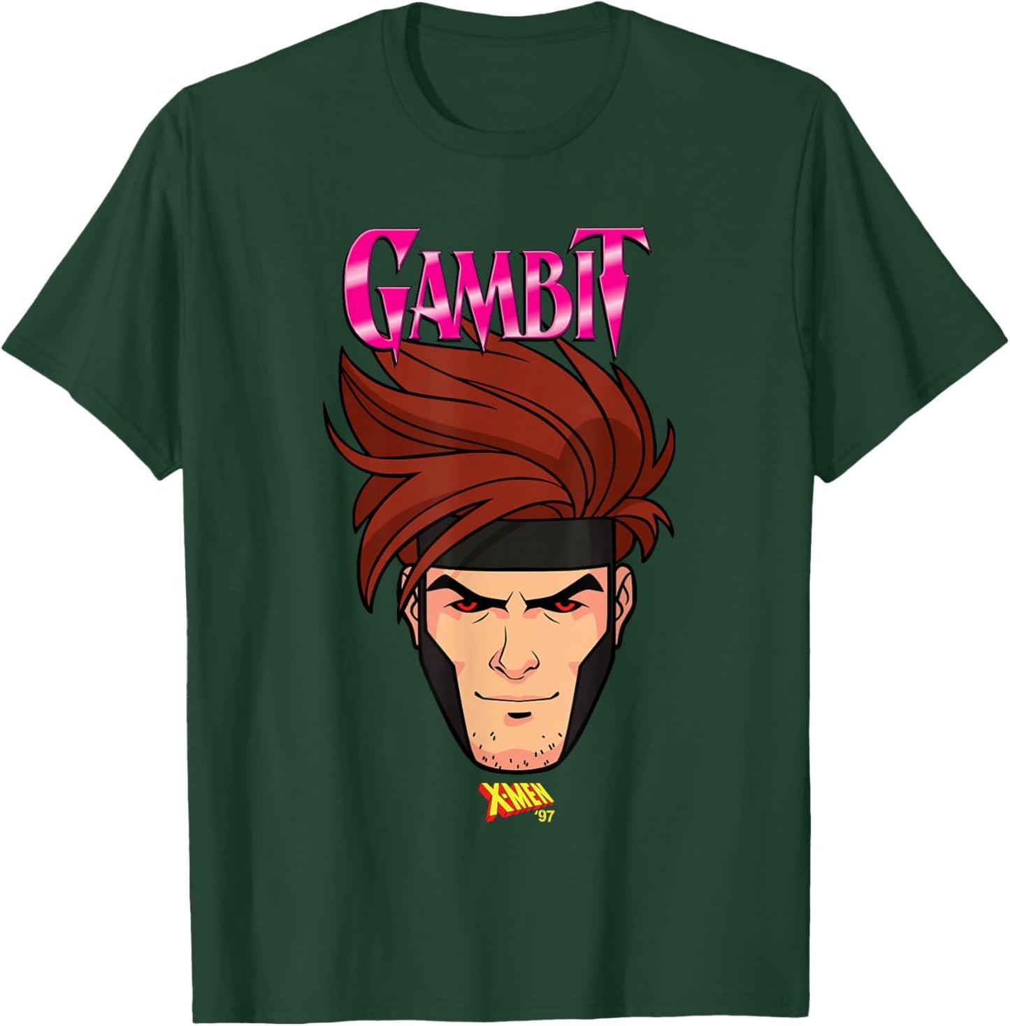 Marvel X-Men '97 Gambit Mutant Big Face T-Shirt - T-Shirt | Forest