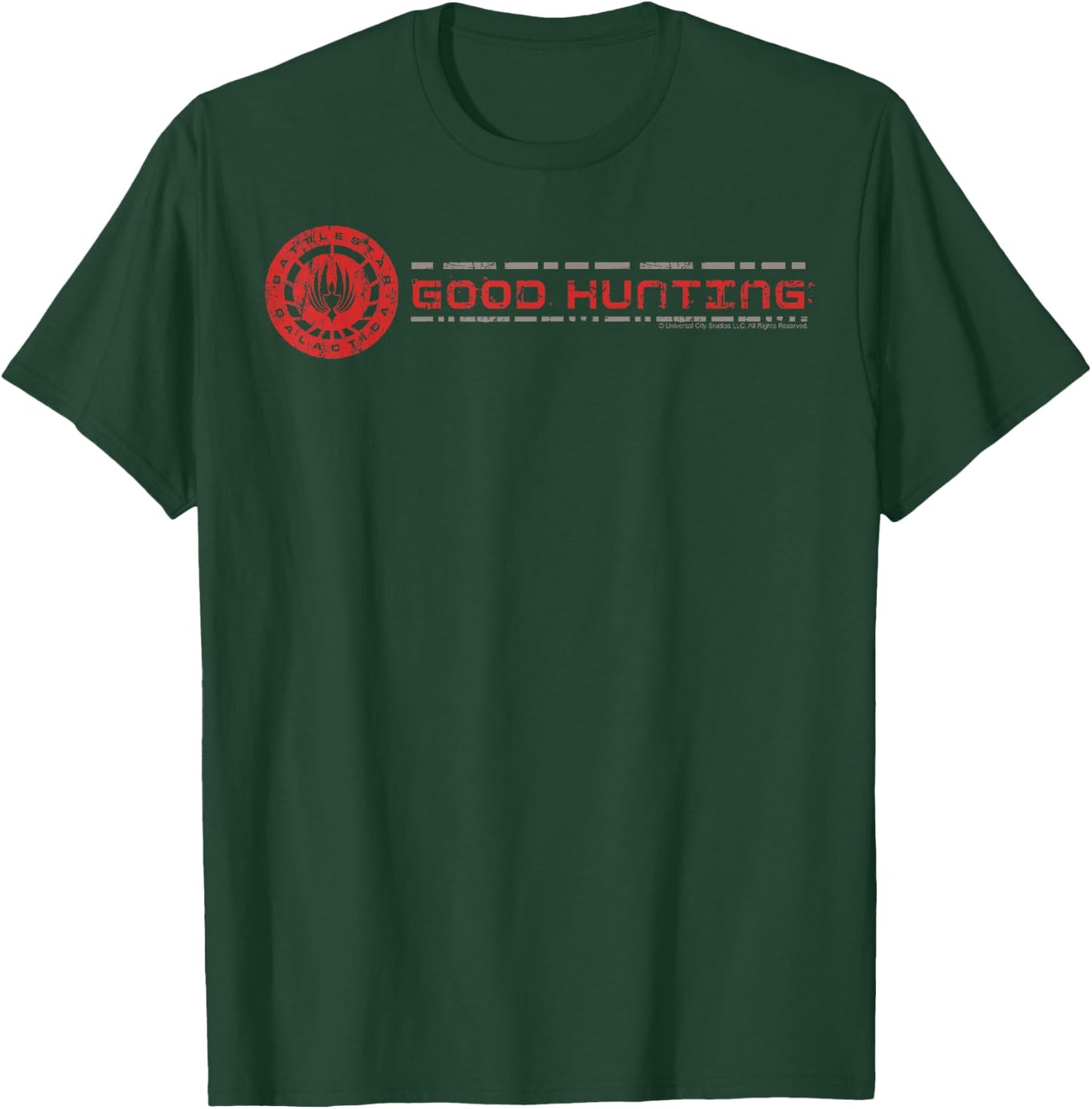 Battlestar Galactica Good Hunting Logo T-Shirt - T-Shirt | Forest