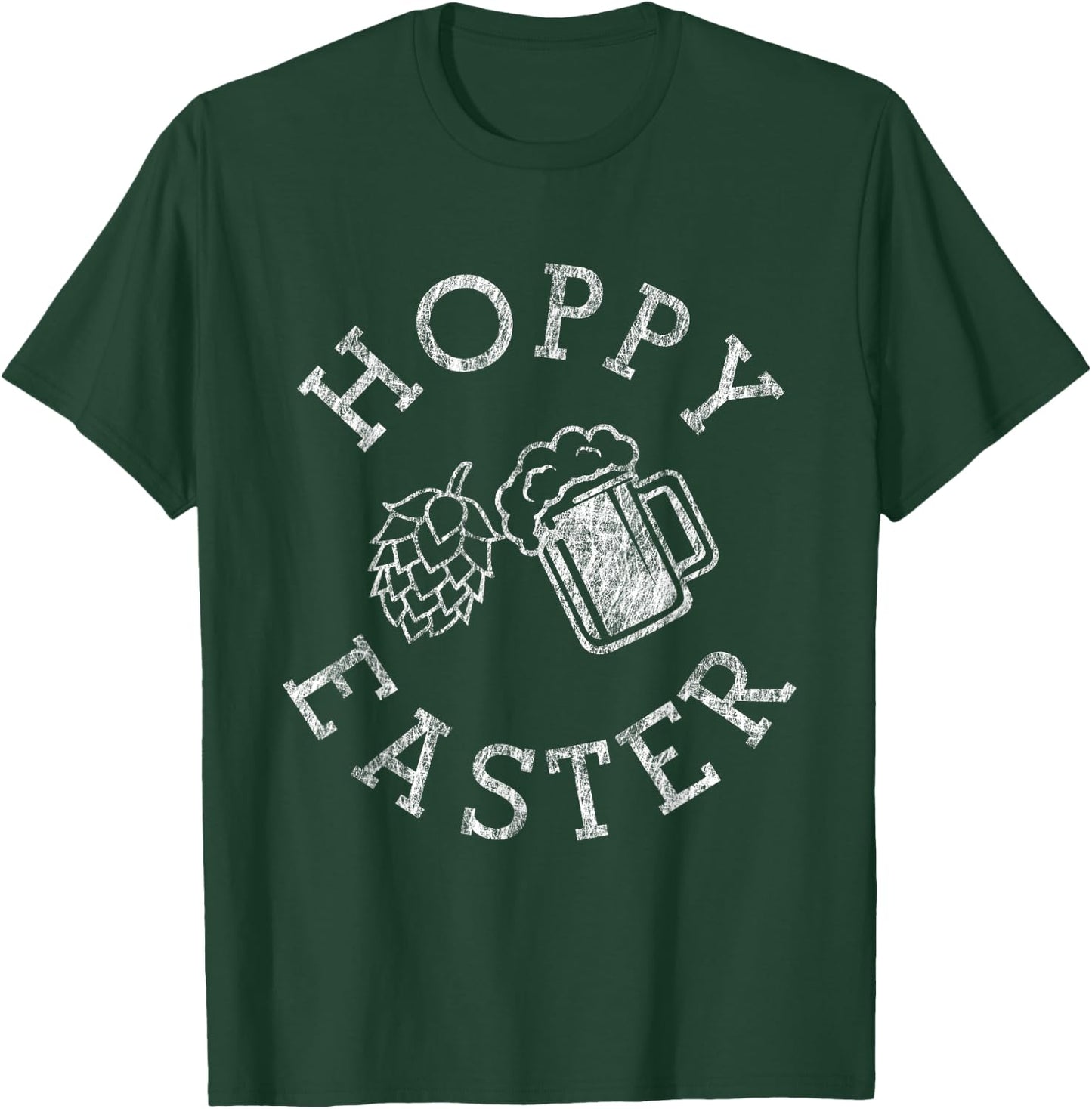 Hoppy Easter Funny Alcohol Drinking T-Shirt - T-Shirt | Forest