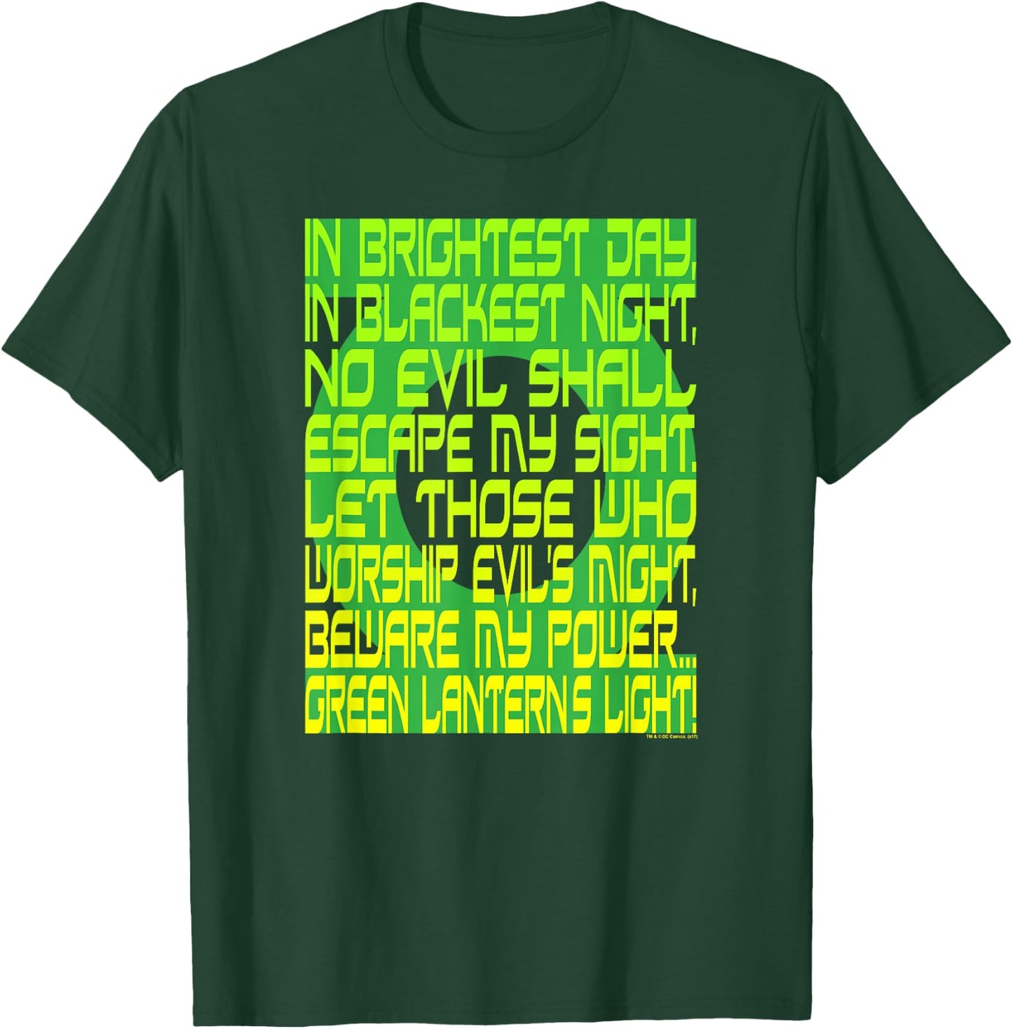 DC Comics Green Lantern Oath Black T-Shirt - T-Shirt | Forest