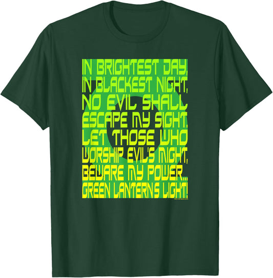 DC Comics Green Lantern Oath Black T-Shirt - T-Shirt | Forest