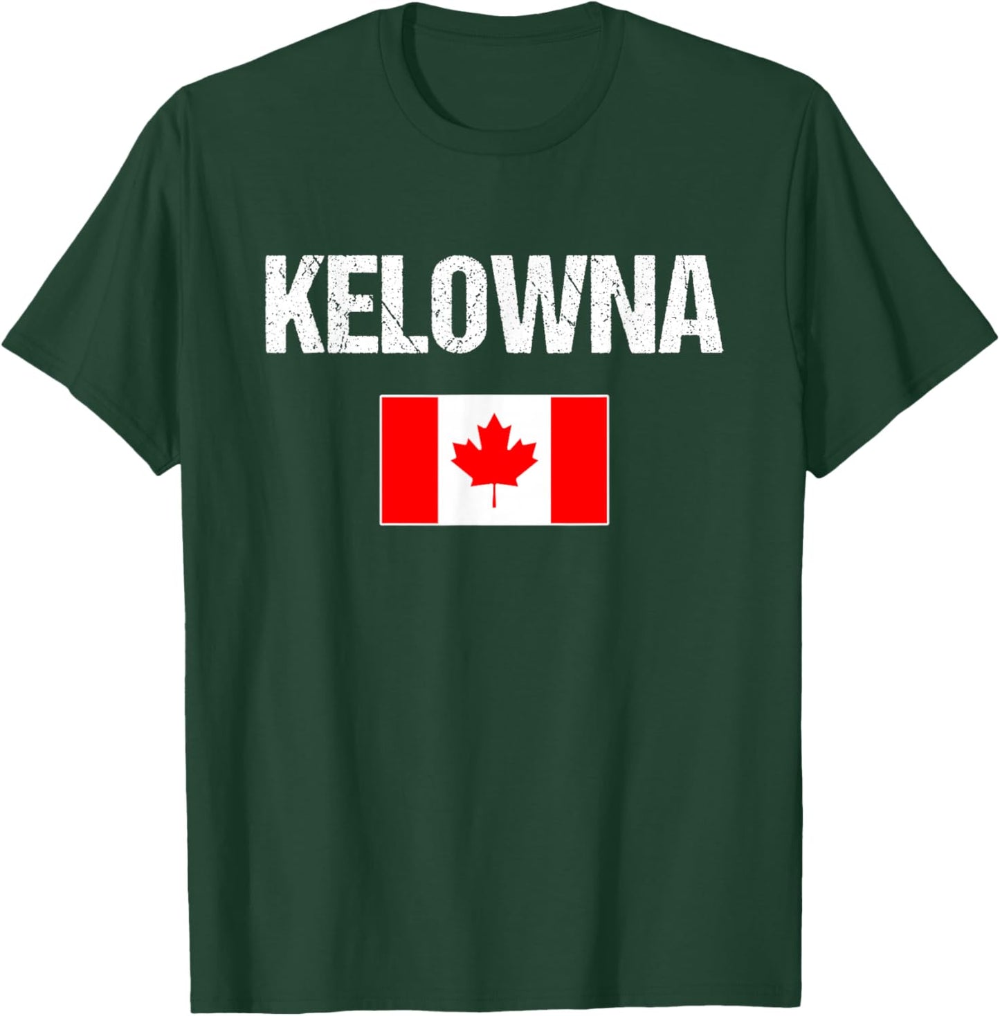Kelowna British Columbia BC Canada Flag Canadian Proud T-Shirt - T-Shirt | Forest