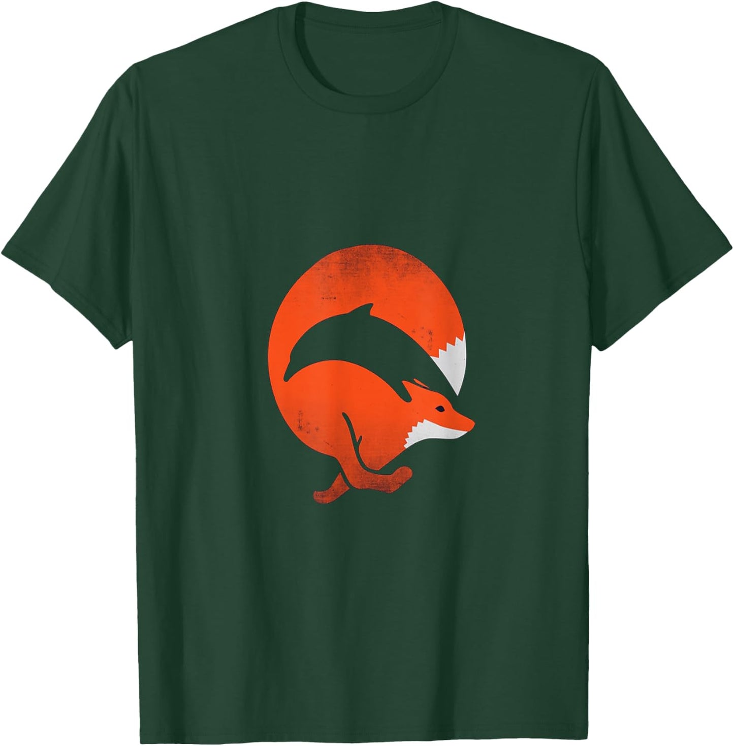 Red Fox & Dolphin T Shirt T-Shirt - T-Shirt | Forest