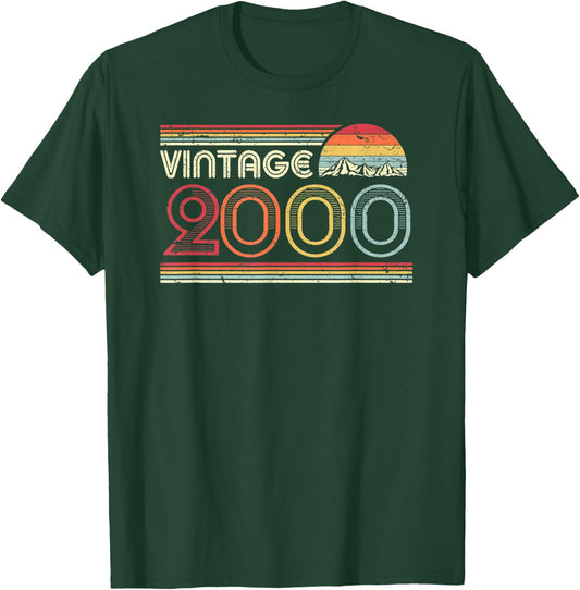 2000 Vintage Shirt, Birthday Gift . Retro Style T-Shirt - T-Shirt | Forest