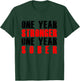 One Year Sober Stronger Recovering Sobriety Gift T-Shirt - T-Shirt | Forest