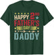 Vintage Happy 2nd Father's Day Daddy Proud Family Lover Kids T-Shirt - T-Shirt | Forest