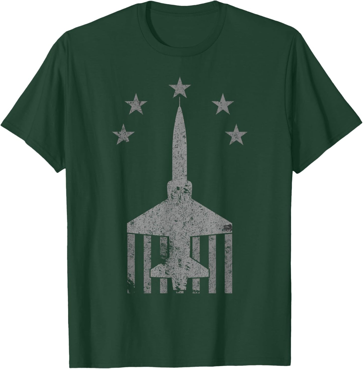 T-38 Talon Jet Trainer Airplane Vintage Stars & Bars T-Shirt - T-Shirt | Forest