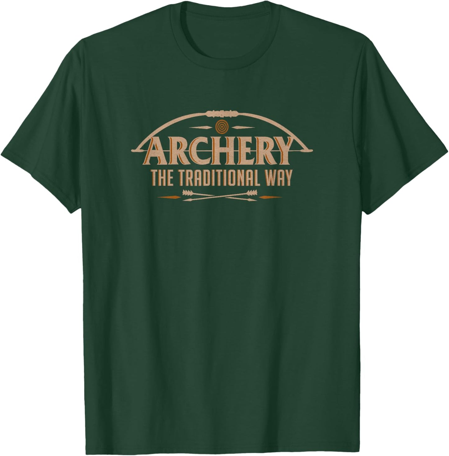 Archery The Traditional Way Sports Hunting T-Shirt - T-Shirt | Forest