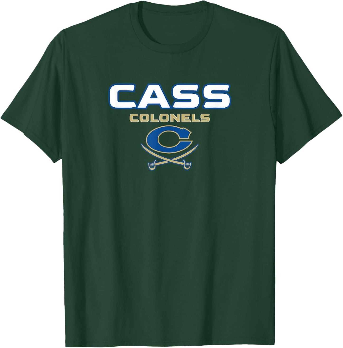 Cass High School Colonels Stacked T-Shirt - T-Shirt | Forest