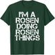 ROSEN Funny Surname Family Tree Birthday Reunion Gift T-Shirt - T-Shirt | Forest