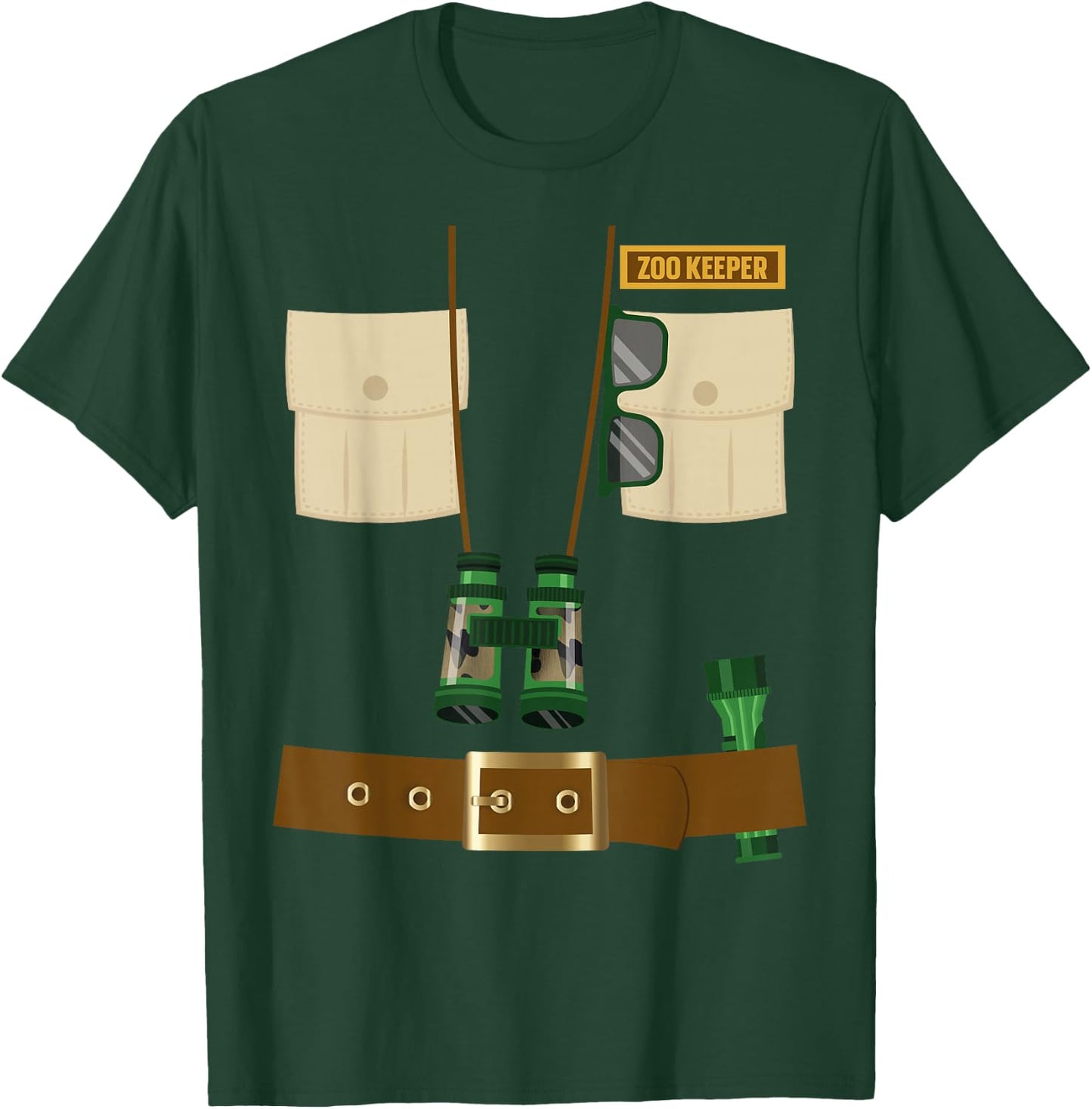 Zoo Keeper Halloween Costume DIY Gift Jungle Safari Explorer T-Shirt - T-Shirt | Forest