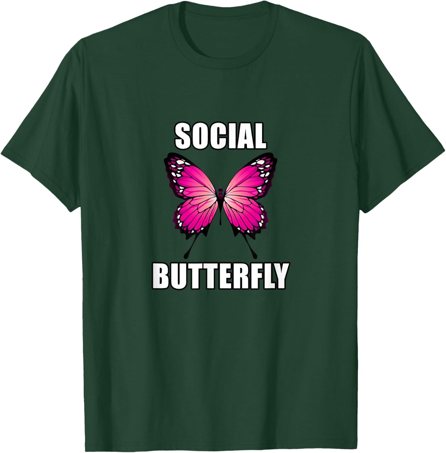 Social Butterfly - Meme T-Shirt - T-Shirt | Forest