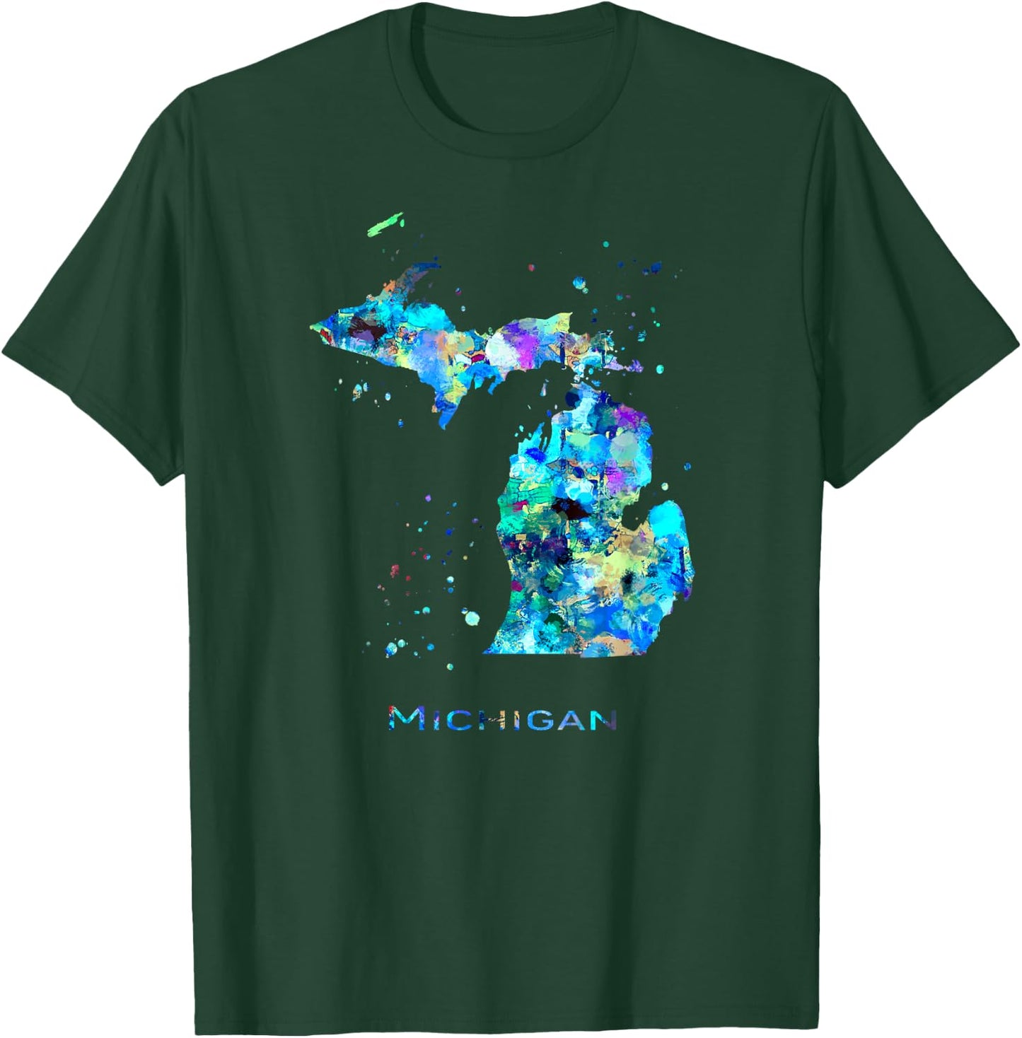 Michigan Map T-Shirt - T-Shirt | Forest