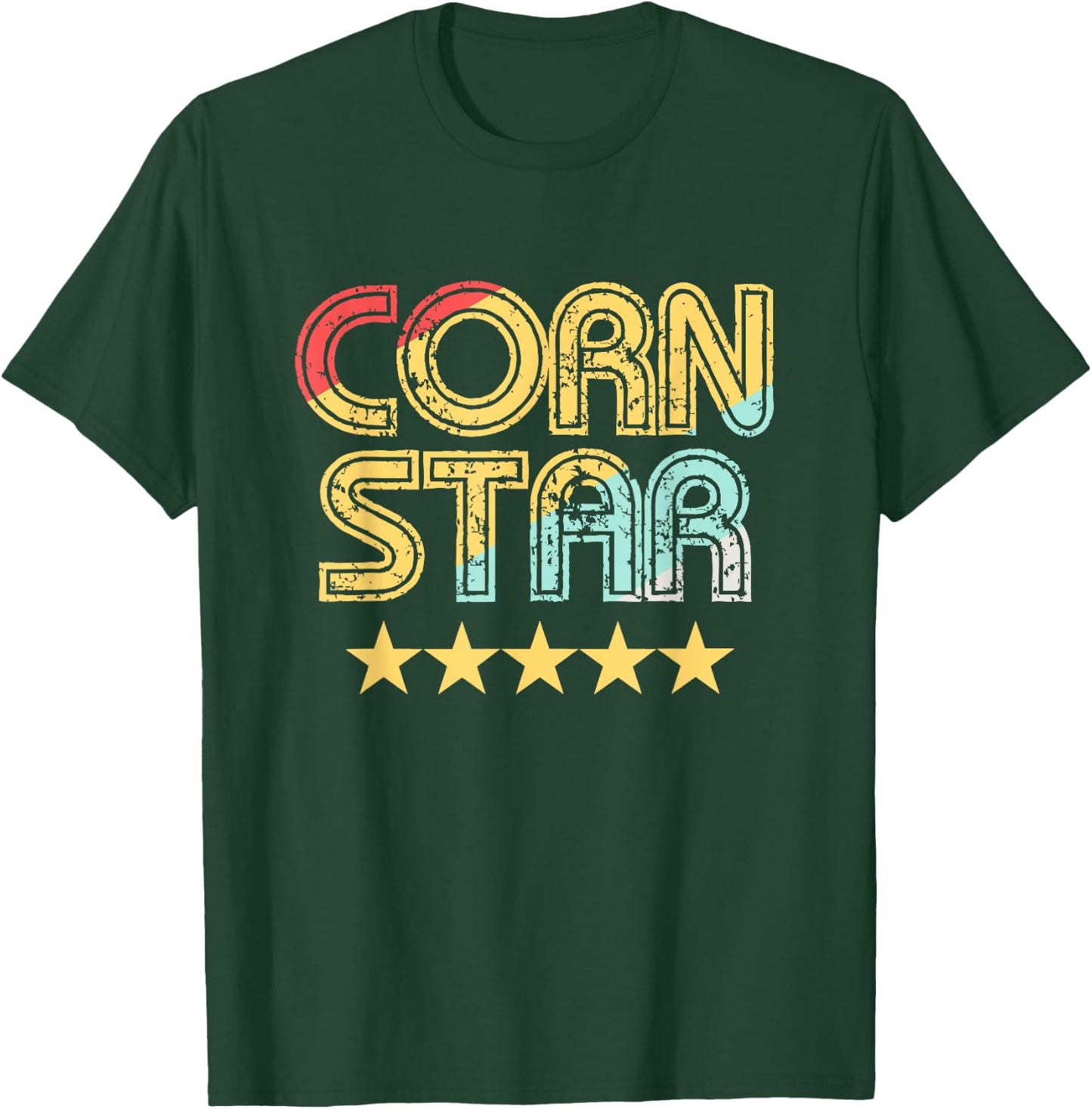 Corn Star Shirt | Team Cornhole T-Shirt - T-Shirt | Forest
