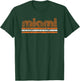 Miami Florida Retro Vintage Weathered T-Shirt - T-Shirt | Forest