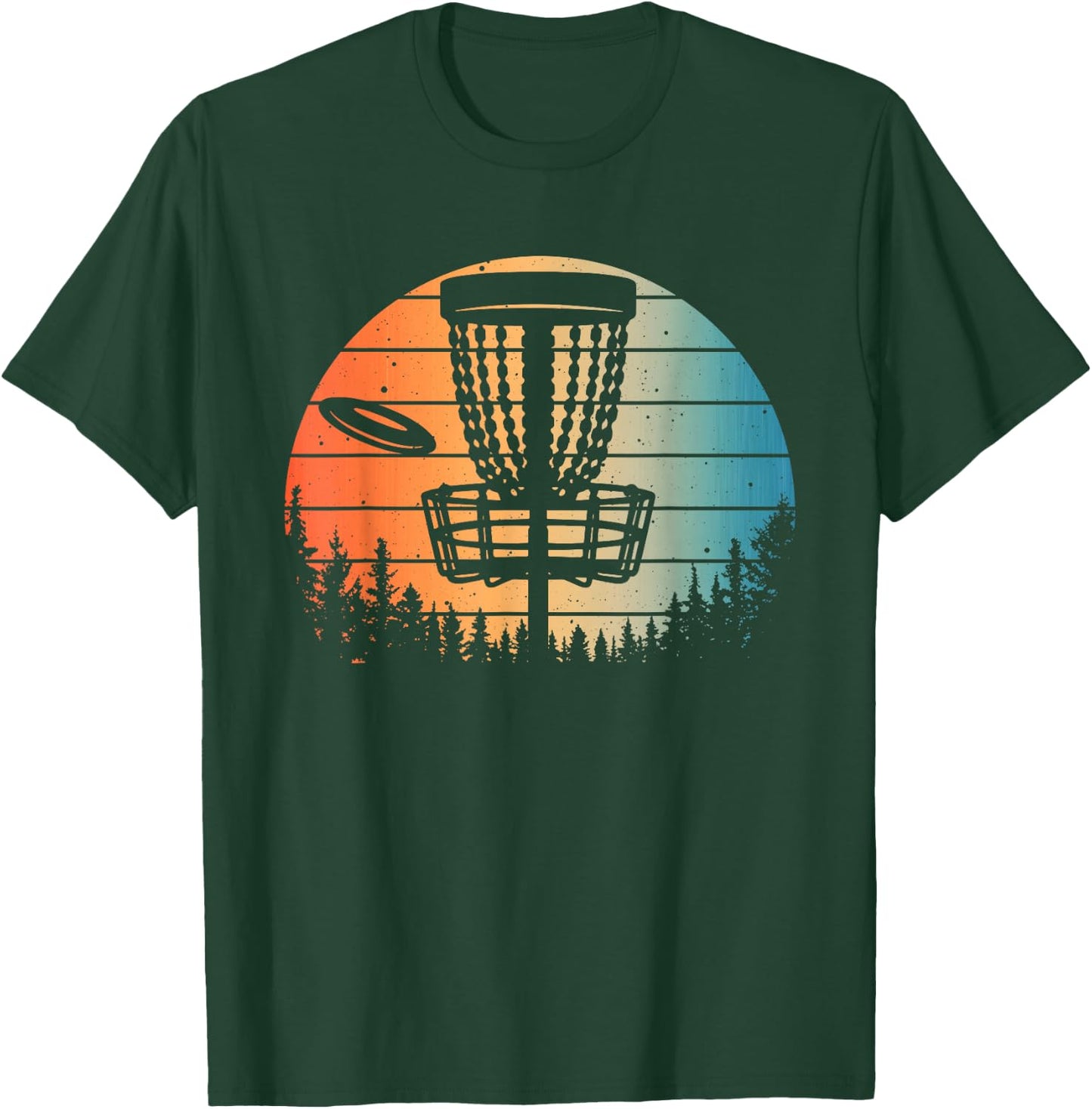 Disc Golf Gift Disc Golfer Stuff & Accessories Funny Disc Golf Art , Women, Kids - Black, Small, Short Sleeve, -Adults, -Kids T-Shirt - T-Shirt | Forest