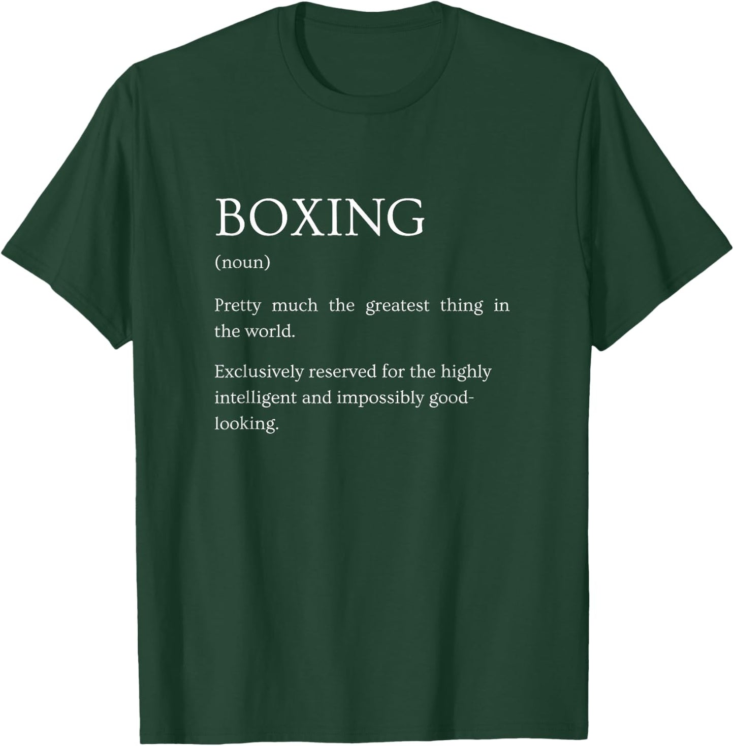 Boxing Definition - Funny Sarcastic Boxing Explanation T-Shirt - T-Shirt | Forest