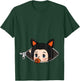 Halloween Pregnancy Shirt - Black Cat Ears Baby T shirt Men Women T-Shirt - T-Shirt | Forest
