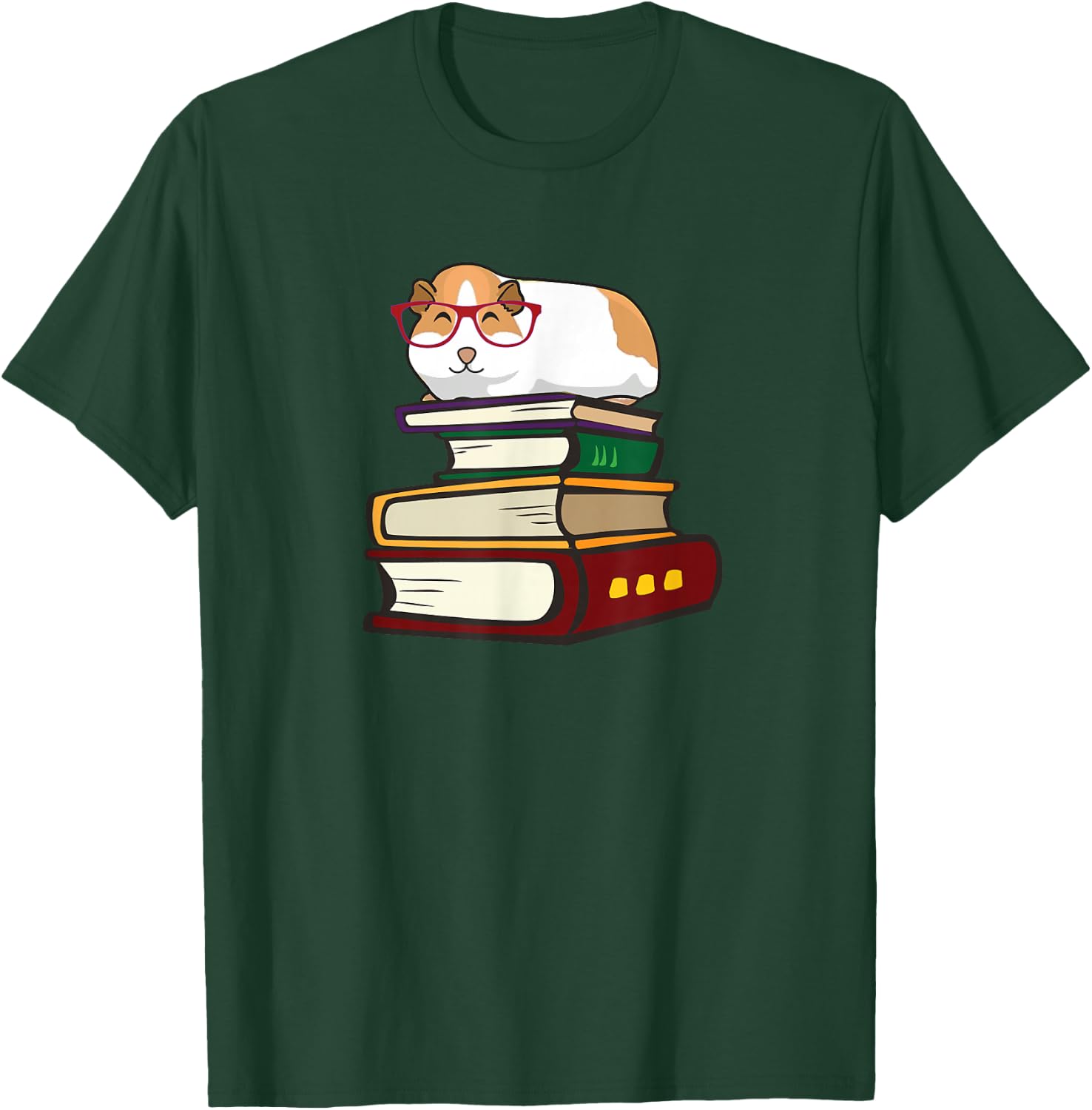 Cute Reading Books Merch Girls & Boys Guinea Pig Lover T-Shirt - T-Shirt | Forest