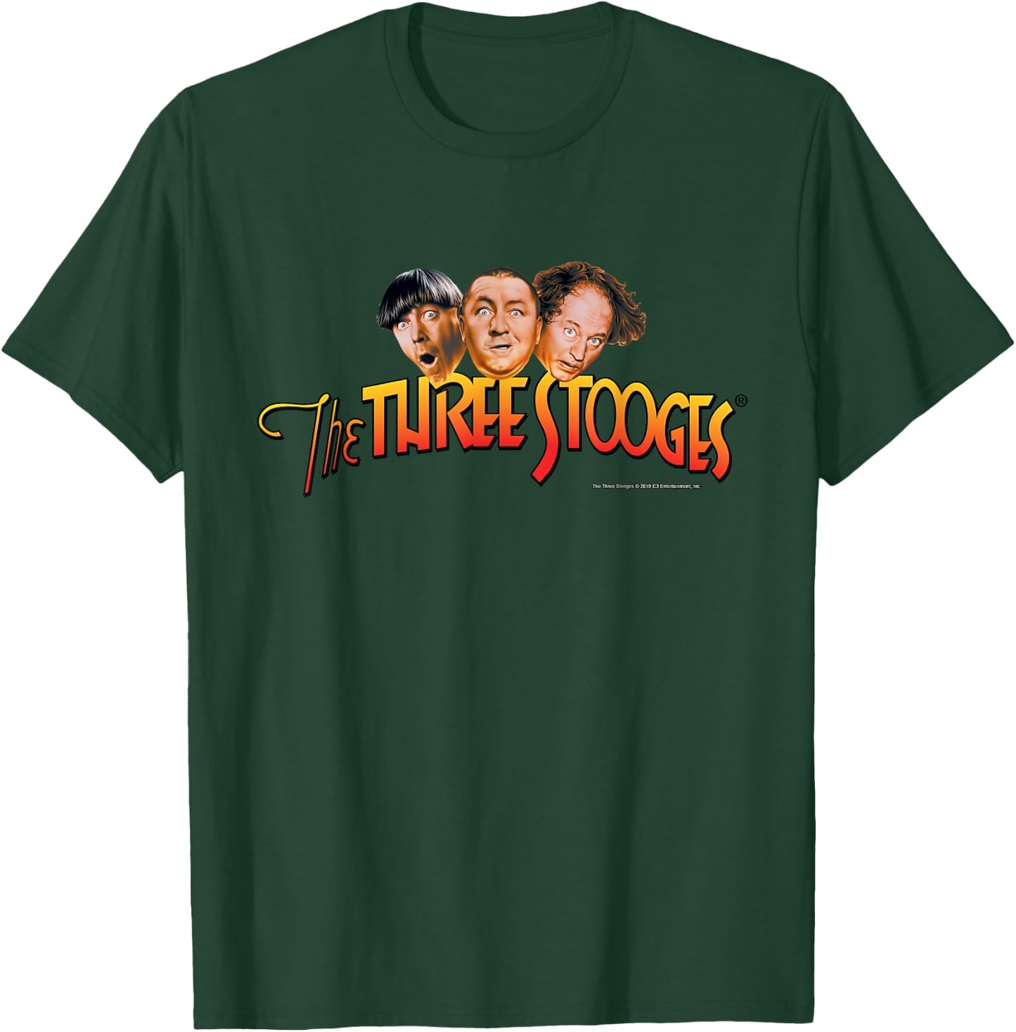 TTS- The Three Stooges: Head Logo T-Shirt - T-Shirt | Forest