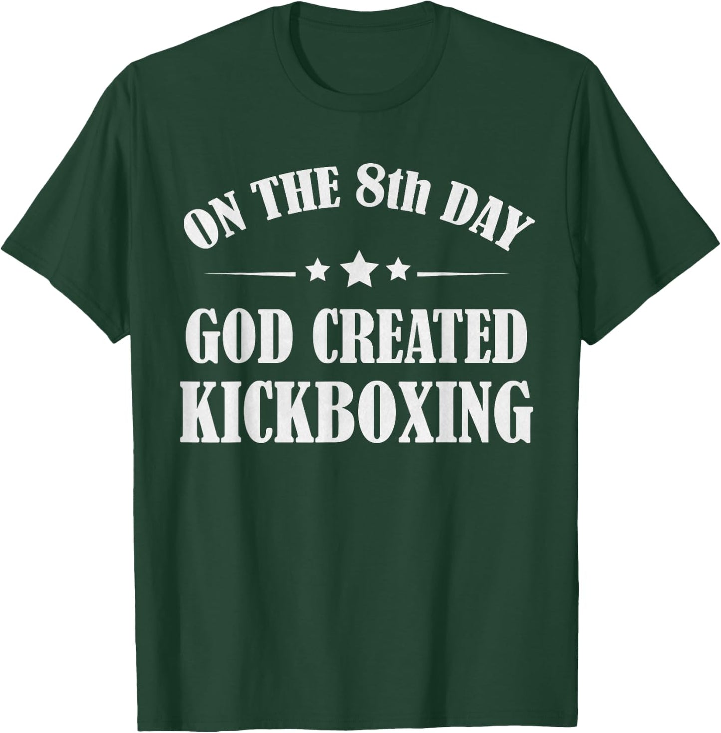 Funny Kickboxing Gift Bible Martial Arts Kick Boxing Quote T-Shirt - T-Shirt | Forest